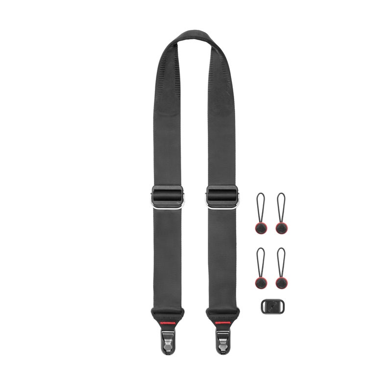 Peak Design Slide Camera Strap, Black, Configurable as a Sling, Neck or Shoulder Strap, Quick Release and Connection, Smooth and Grippy Side, Camera Straps for Photographers, 200 lb Capacity - Image 1