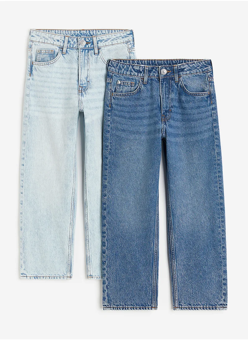 H&M 2-Pack Loose Fit Jeans