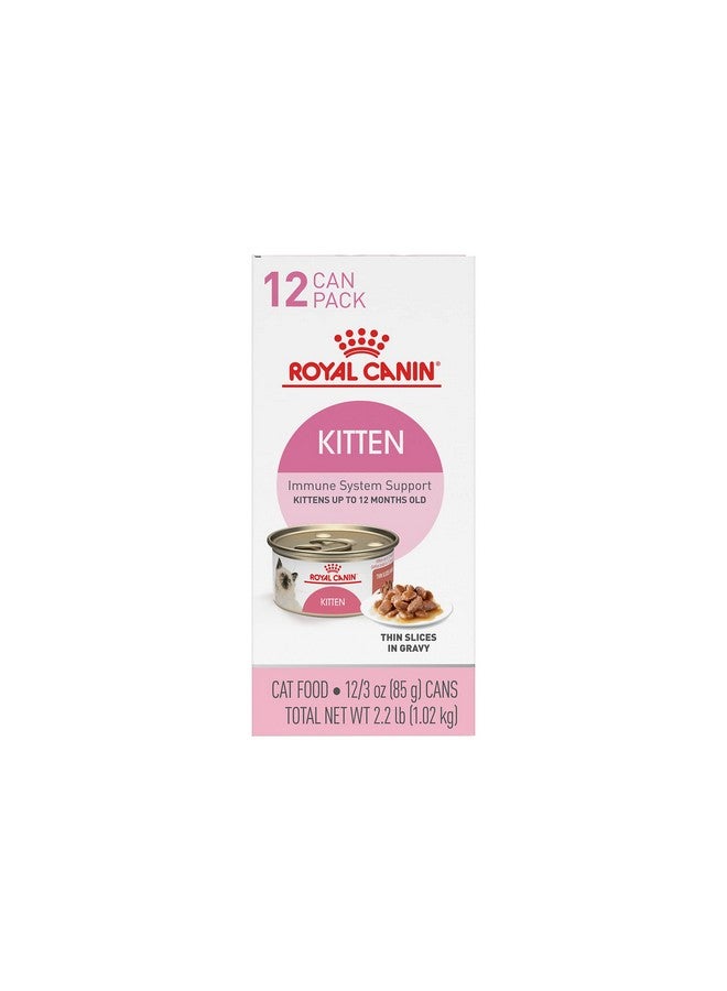 ROYAL CANIN Feline Health Nutrition Kitten Thin Slices In Gravy Canned Cat Food, 3 Oz Can (12Count) - Image 4