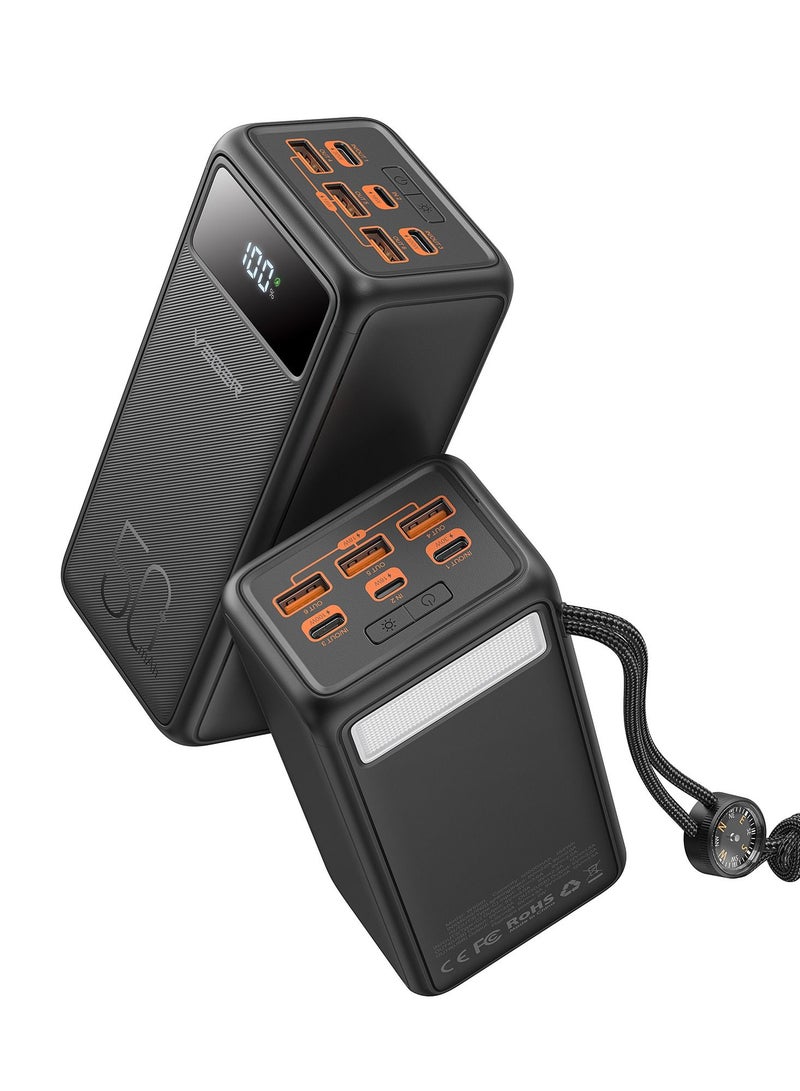 VEGER Tank Lite 50000mAh Fast Charging [22.5W PD] Power Bank Big LED Digital Display with Built-in LED Flashlight - Image 1