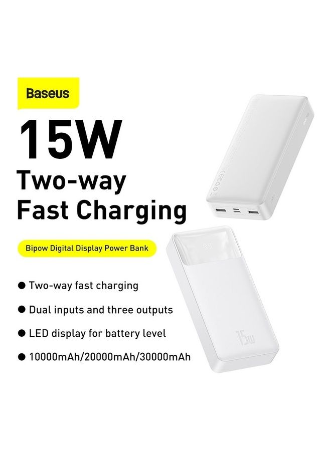 بيسوس شاحن محمول بشاشة رقمية، سعة عالية 15 وات، USB-C، باور بانك لتوصيل الطاقة لهاتف Iphone 14/12/11/11Pro/11 Pro Max/X /8 Samsung Ipad Pro 2018 أجهزة الشحن السريع - Image 2
