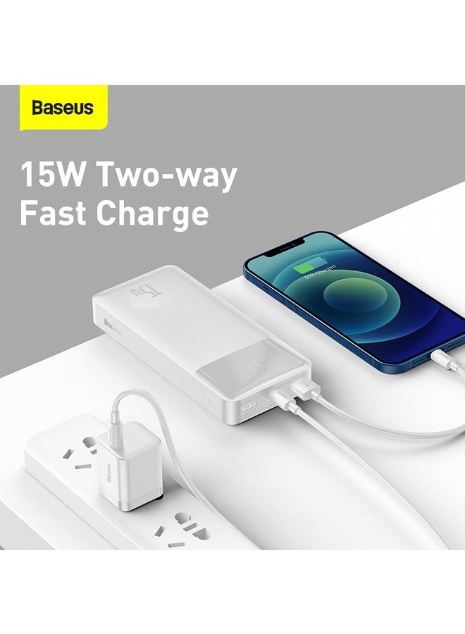 بيسوس شاحن محمول بشاشة رقمية، سعة عالية 15 وات، USB-C، باور بانك لتوصيل الطاقة لهاتف Iphone 14/12/11/11Pro/11 Pro Max/X /8 Samsung Ipad Pro 2018 أجهزة الشحن السريع - Image 3
