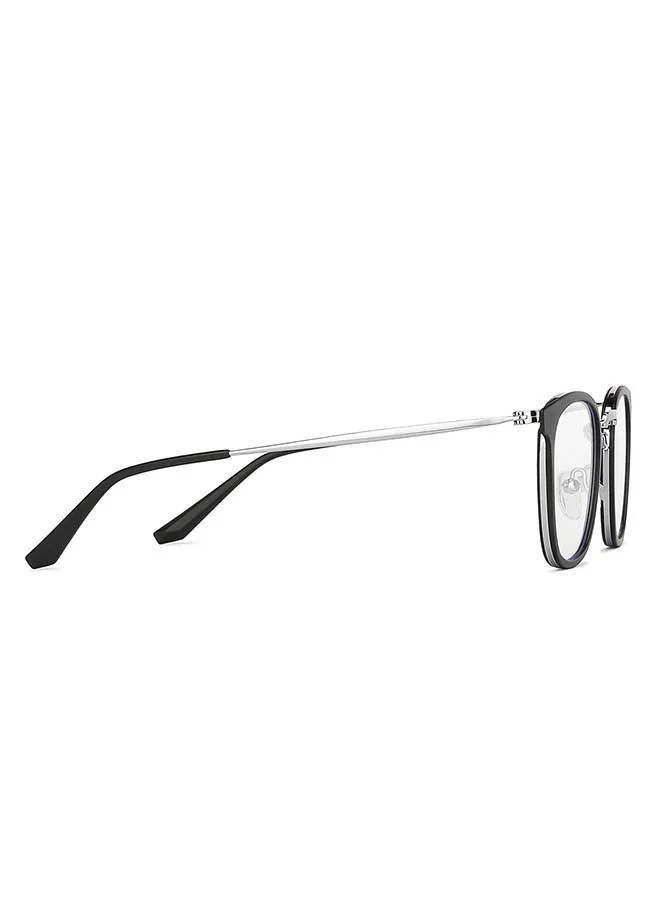 Lenskart Blu Zero Power Blue Cut & Antiglare Square Shape Computer Eyeglasses LB E13529 - Lens Size: 49mm - Grey