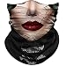 Obacle Skull Face Mask for Women Men Dust Wind Sun Protection Seamless Bandana Face Mask for Rave Festival Motorcycle Riding Biker Fishing Outdoor Running 3D Tube Mask Women Big Red Lip - Image 2