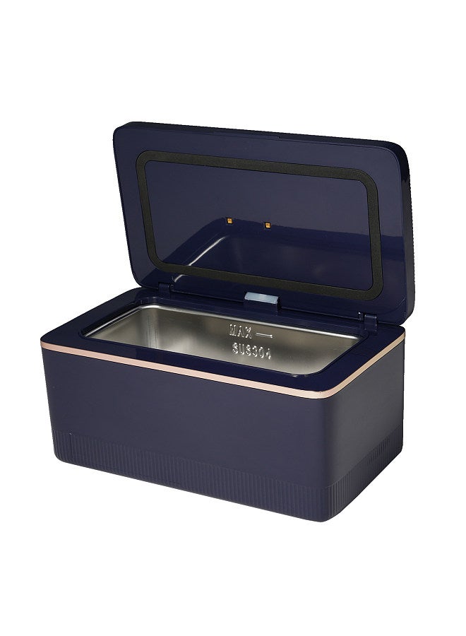 Ultrasonic Jewelry Cleaner 600ML UV Household Ultrasonic Cleaner 43KHz Portable Ultrasound Cleaner Machine with 2 Modes for Cleaning Jewelry Eyeglasses Watch Ring Coin Necklace  - Image 1