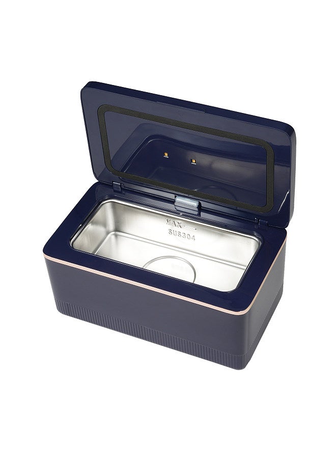 Ultrasonic Jewelry Cleaner 600ML UV Household Ultrasonic Cleaner 43KHz Portable Ultrasound Cleaner Machine with 2 Modes for Cleaning Jewelry Eyeglasses Watch Ring Coin Necklace  - Image 5