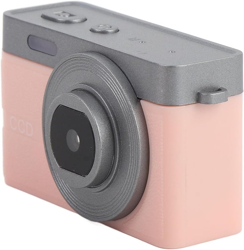 Pink Miniature Digital Camera 1080P HD Recording 16x Zoom Macro Function Lightweight Portable for Students - Image 3