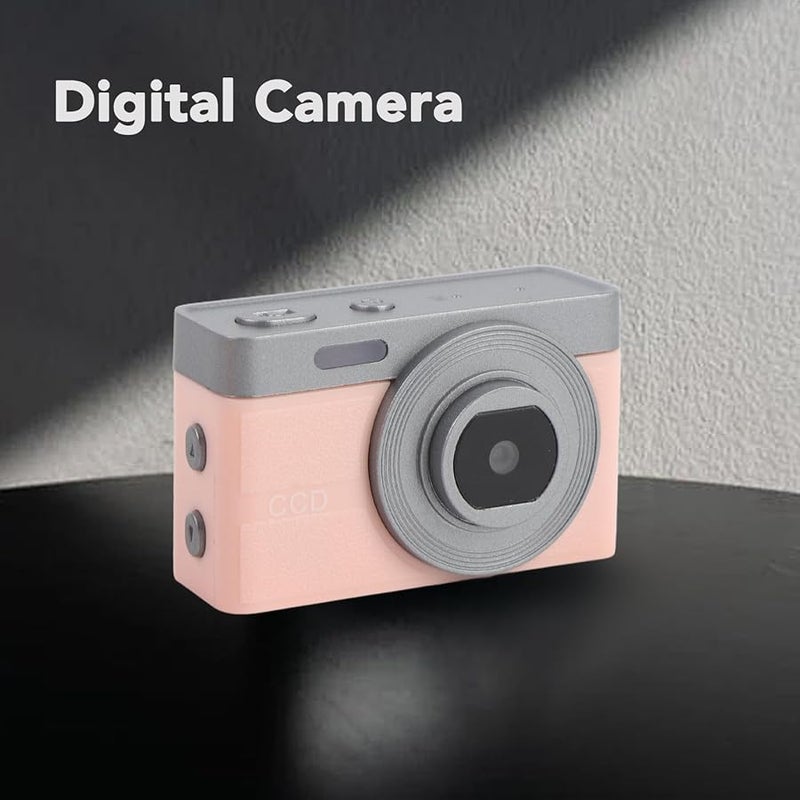 Pink Miniature Digital Camera 1080P HD Recording 16x Zoom Macro Function Lightweight Portable for Students - Image 4