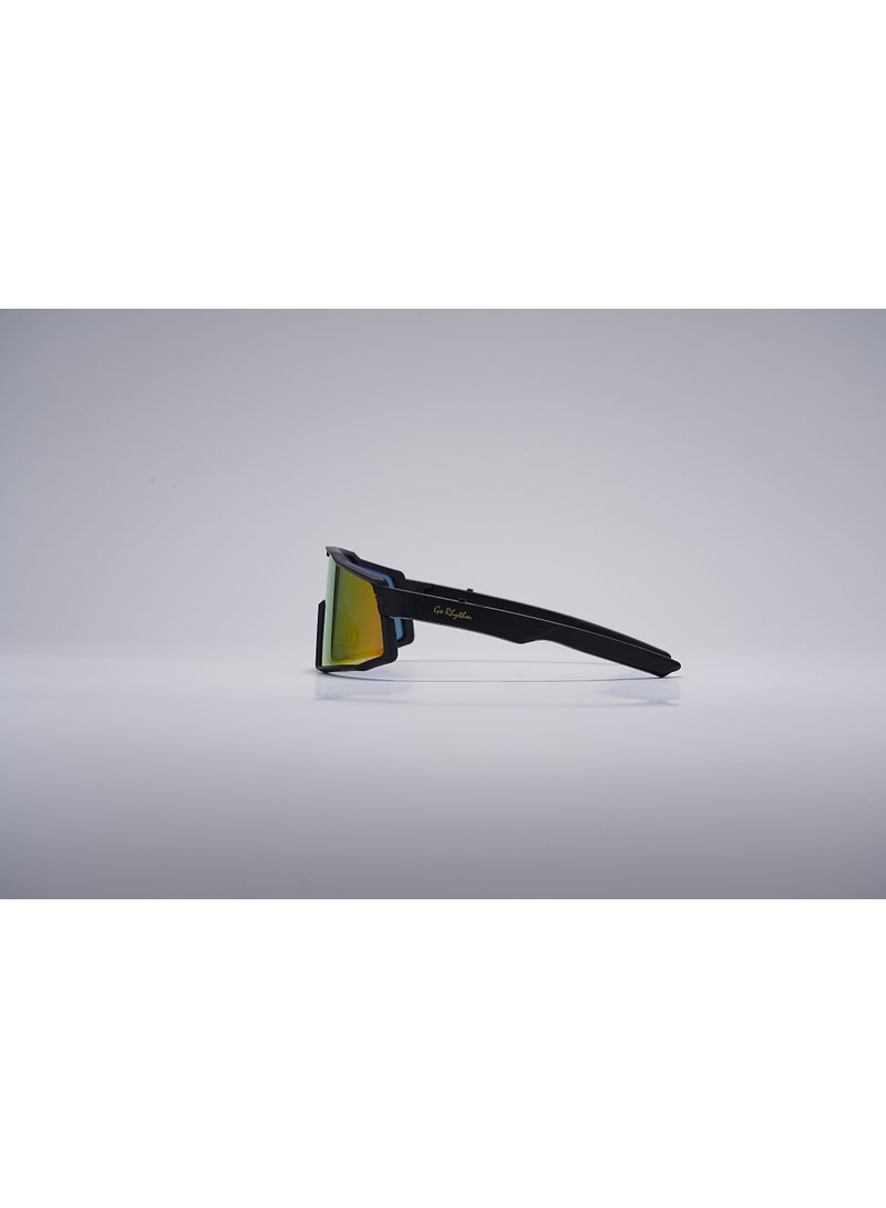 GoRhythm Sports cycling glasses,Go Rhythm Ai Translation smart glasses with ai assistant app,Bluetooth audio glasses-Orange lenses with black temples - Image 3