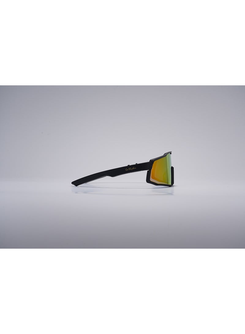 GoRhythm Sports cycling glasses,Go Rhythm Ai Translation smart glasses with ai assistant app,Bluetooth audio glasses-Orange lenses with black temples - Image 4