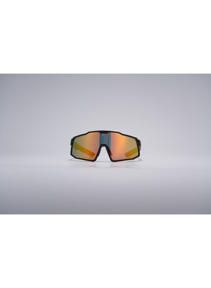 GoRhythm Sports cycling glasses,Go Rhythm Ai Translation smart glasses with ai assistant app,Bluetooth audio glasses-Orange lenses with black temples - Image 1