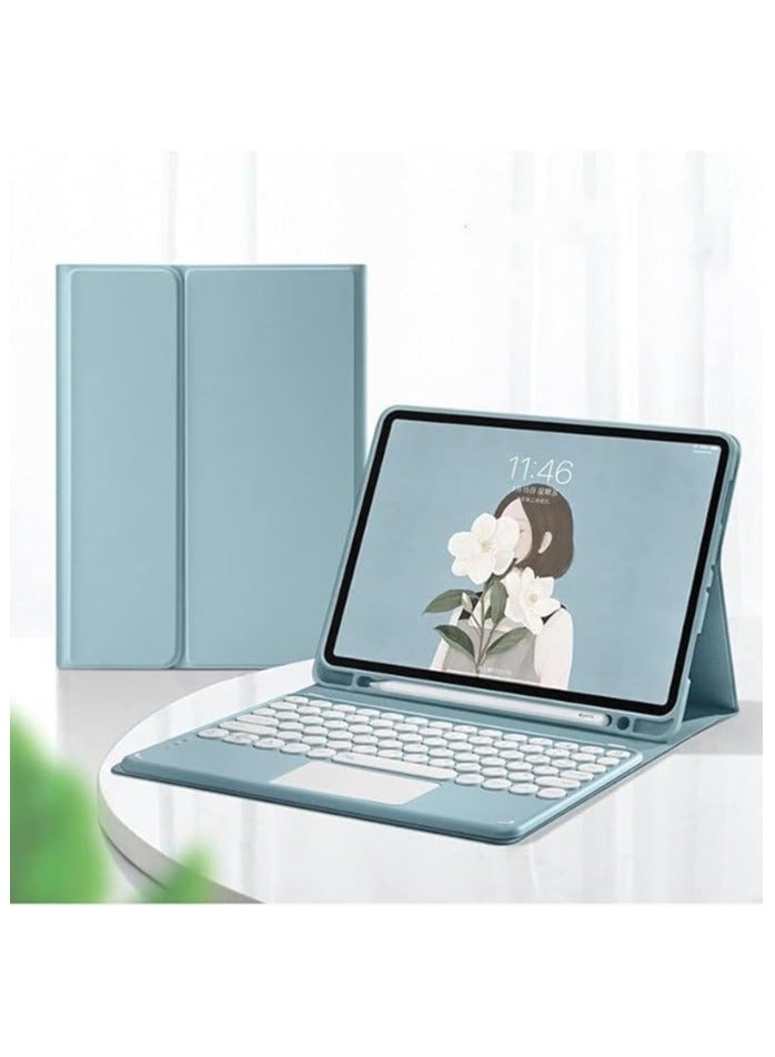 erorex Galaxy Tab S9 Plus Keyboard Case with Touchpad, Detachable Bluetooth Keyboard Leather Folio Cover for Galaxy Tab 12.4 Inch Tablet 2023 Galaxy S9+ Tablet SM-X810/X816B/X818U - Image 5