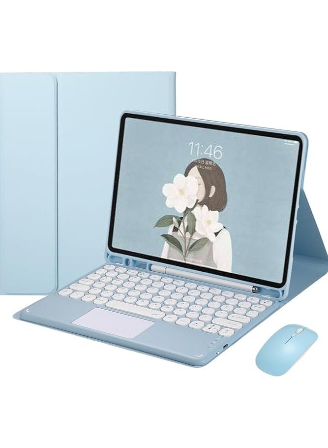 erorex Galaxy Tab S9 Plus Keyboard Case with Touchpad, Detachable Bluetooth Keyboard Leather Folio Cover for Galaxy Tab 12.4 Inch Tablet 2023 Galaxy S9+ Tablet SM-X810/X816B/X818U - Image 1