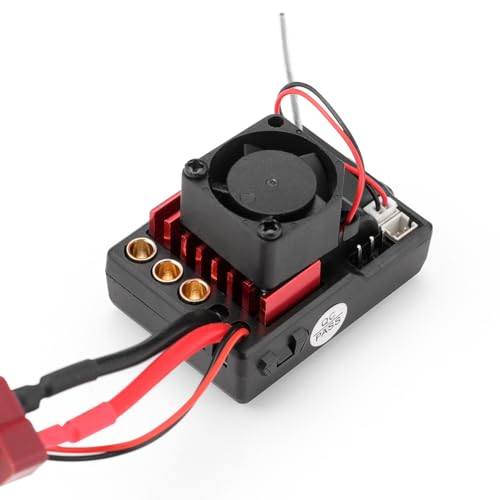 HAIBOXING 1/12TH 1/16TH Scale RC Cars Part Receiver, Brushless RC Truck Spare Parts Brushless ESC/Receiver with Cooling Fan Apply to 903A & 16890A (E785) - Image 4
