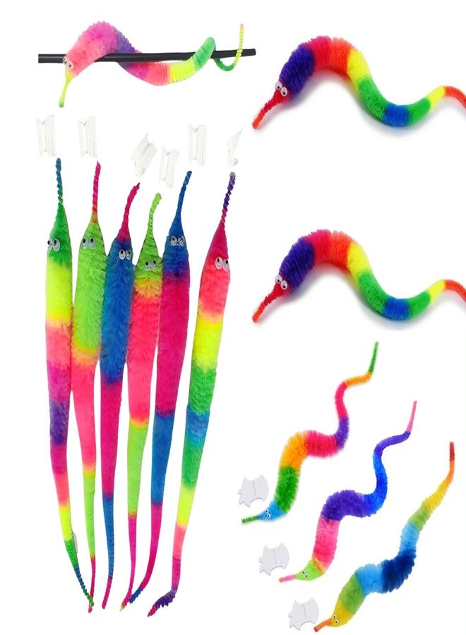 MilesMagic Magician's Twisty Worm Gimmick | Moving Funny Wiggly Fuzzy Worms Obedient on Invisible Thread String Close Up Magic Trick, 1 Piece (Multicolor) - Image 1