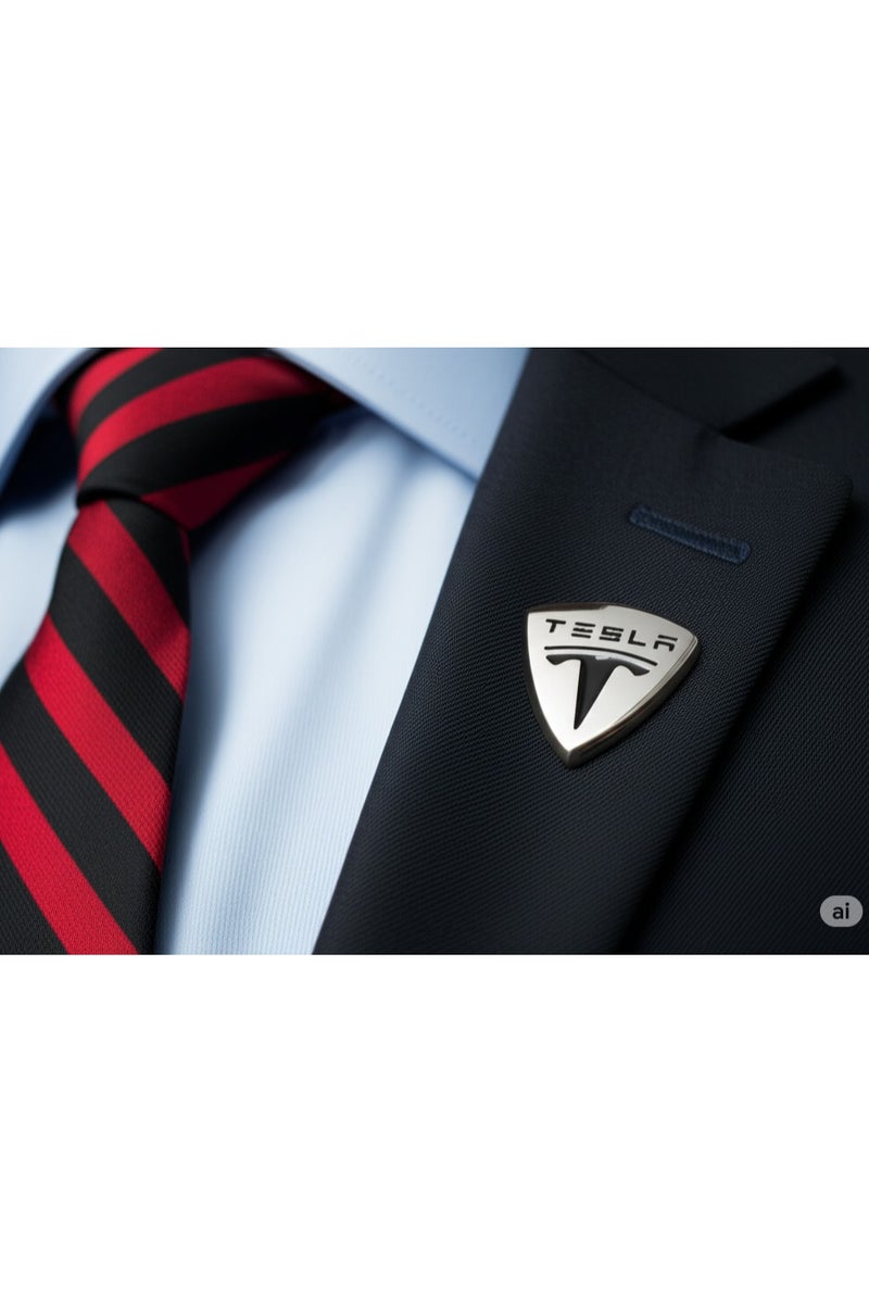 Tesla A luxurious fashion accessory pin with an elegant and distinctive design - Image 2