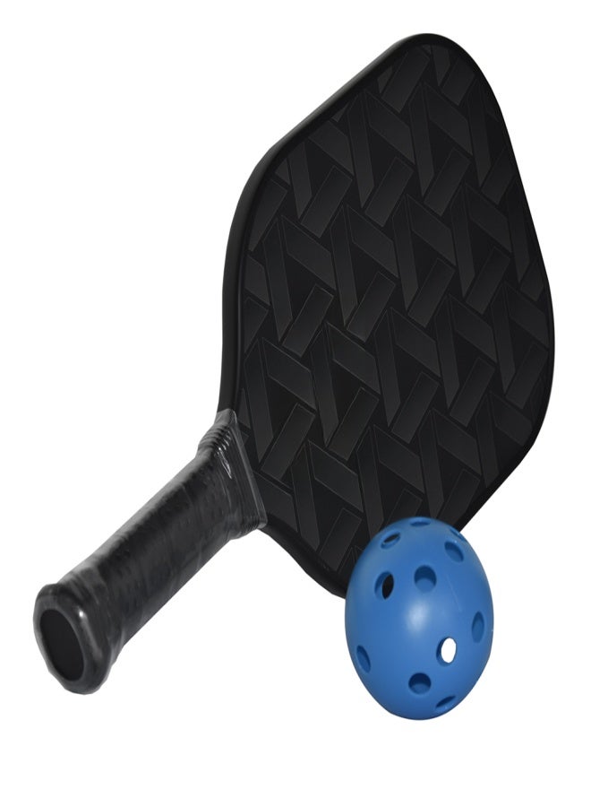 POWERTI Pickleball Paddle and Ball Set Carbon Fiber Surface Pickle Ball Racket with 2 Balls - Image 5