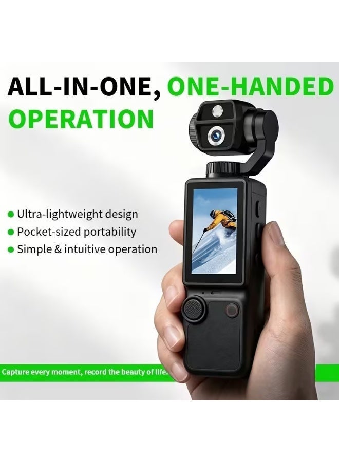 كاميرا حركة بدقة 4K مزودة بنظام تثبيت وبطارية سعة 3000 مللي أمبير – AirTab Pocket 4 - Image 1