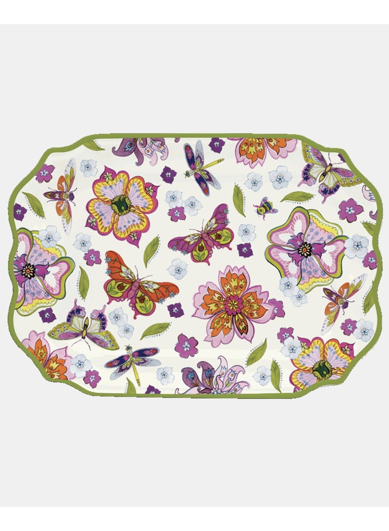 Baci milano Rectangular Melamine Tray 33x47 cm Amazzonia Baci Milano - Image 1