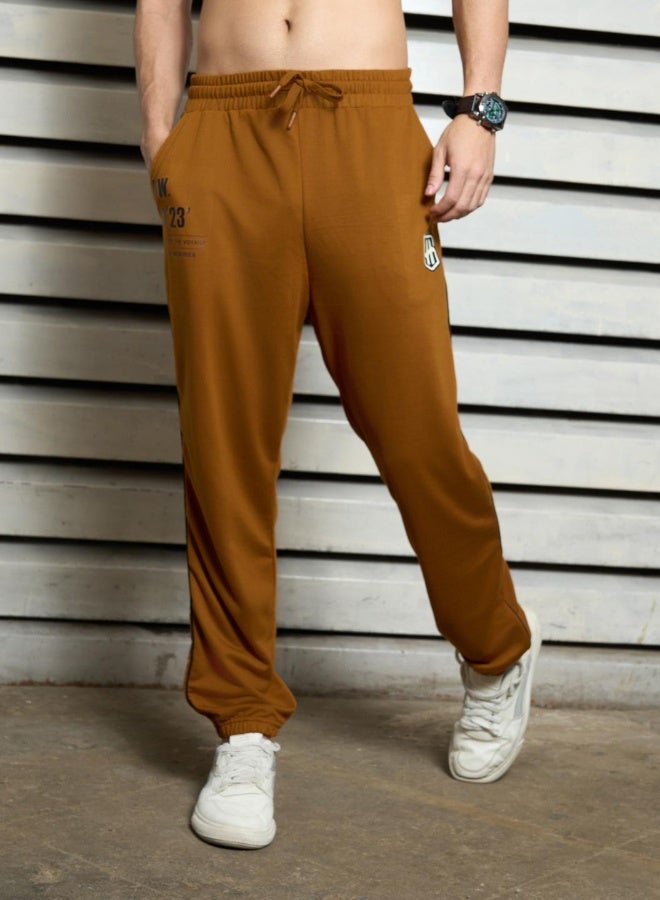 HIGH STAR Men's Cumin 100% Polyester Printed Full Length Casual Track Pant Oversized Trouser  - Image 5