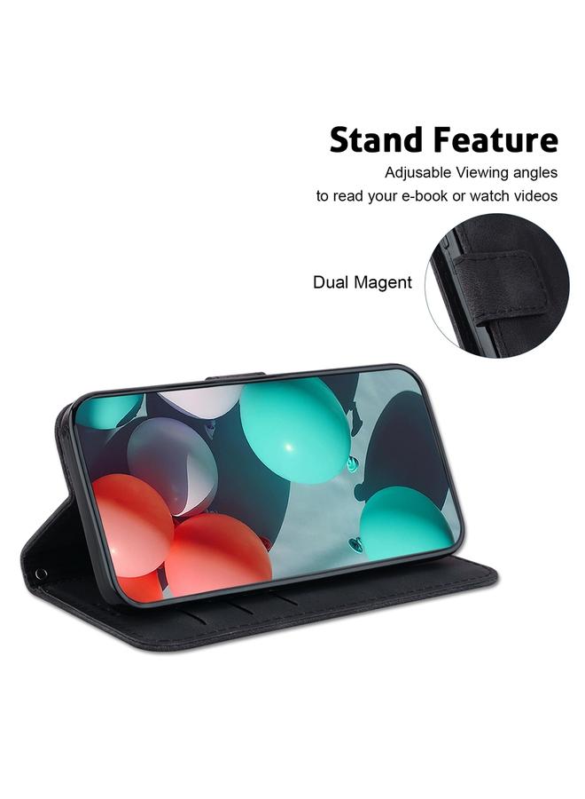S-TOP Case For Motorola Moto G85 Seven-shaped Embossed Leather Phone Case - Image 5