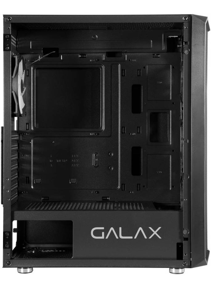 GALAX REVOLUTION-06 ALLSYNC Mid Tower ATX PC Case Tempered Glass Side Panel Remote Customization Peak Airflow Fits Up to 6*120mm Fans 360mm Radiators USB 3 0/2 0 HD Audio Back CGG6AGBA4AA - Image 4