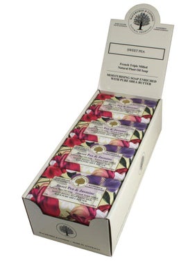 Wavertree  London Sweet Pea  Jasmine Scented Natural Soap 8 Bars 7oz Moisturizing French Triple Milled Soap Bars enriched with shea butter  Pure Plant Oil Bath  Body Soap for All Skin Types