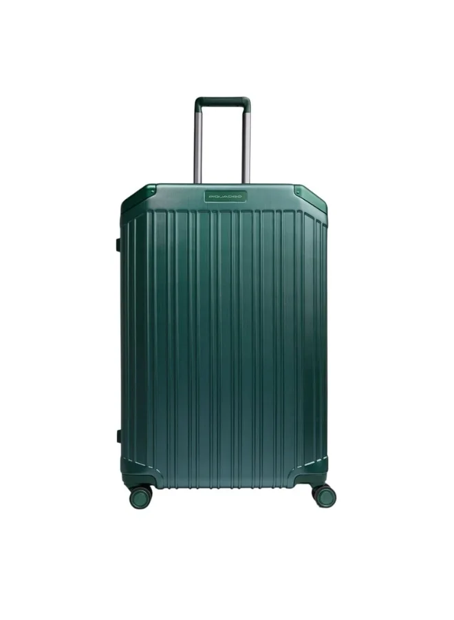 بيكوادرو حقيبة سفر Piquadro BV6394PQL مقاس 30 بوصة | حقيبة شحن بهيكل صلب من البولي كربونيت (PC) قابلة للتوسعة مع قفل TSA و4 عجلات مزدوجة دوارة