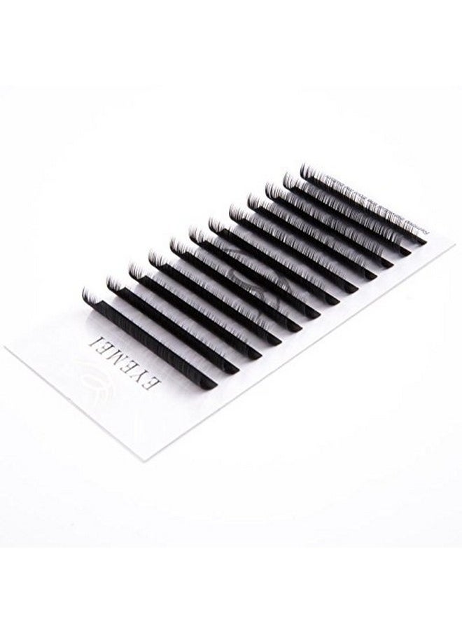 EYEMEI - H Extensions 0.20Mm D Curl 14Mm Black Natural Faux Mink Eyelash Extensions Single Length 3D False Eyelashes Professional Use By Eyemei - Image 1