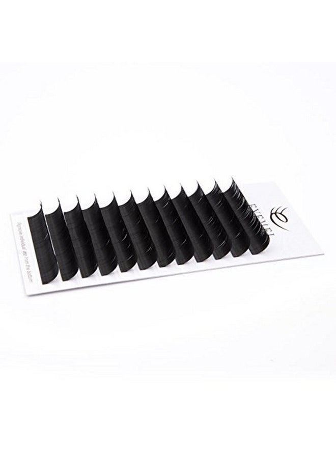 EYEMEI - H Extensions 0.20Mm D Curl 14Mm Black Natural Faux Mink Eyelash Extensions Single Length 3D False Eyelashes Professional Use By Eyemei - Image 1