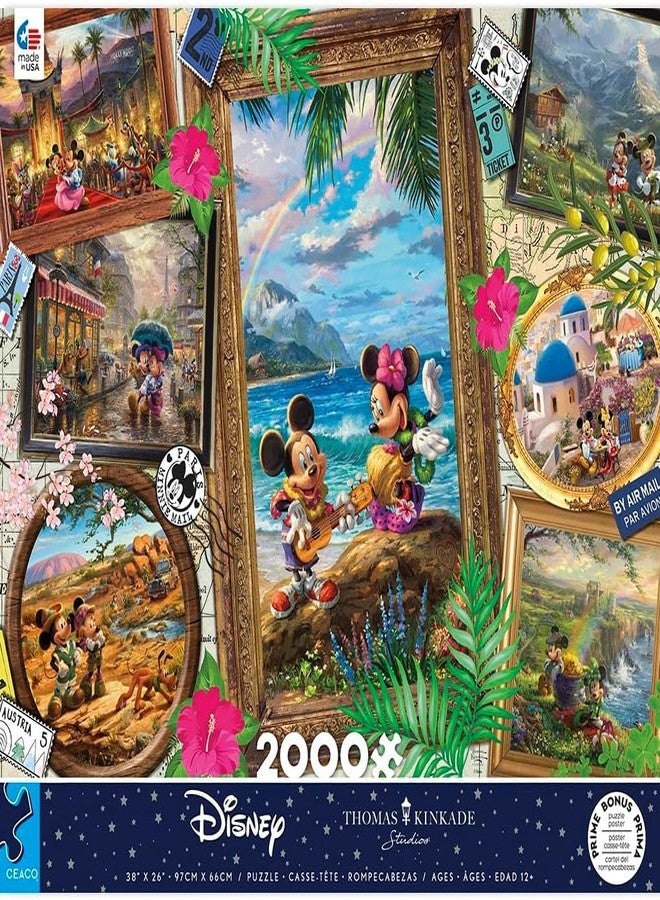 Ceaco - Thomas Kinkade - Disney - Travel Collage - 2000 Piece Jigsaw Puzzle - Image 3