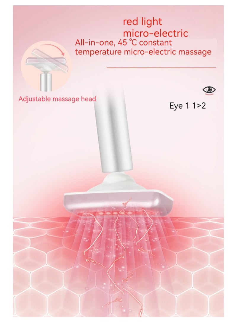 ASIV Electric eye treatment device with red light for facial and neck treatment | Four-in-one light therapy massager | Revitalize collagen protein | Remove wrinkles and anti-aging | Portable rechargeable - Image 3