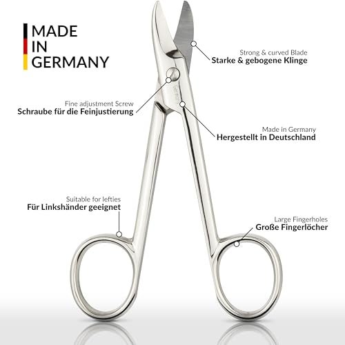 marQus - Toenail Scissors made in Germany - for precise cutting of thick nails, suitable as pedicure tool, with Premium Storage Case - Image 3