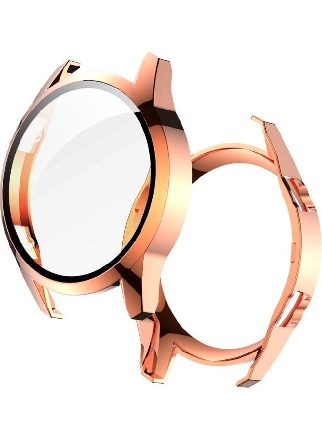 NIBEMINENT 2 In 1 Tempered Glass Screen Protector For Huawei Watch GT2 46mm Rose Gold - Image 1