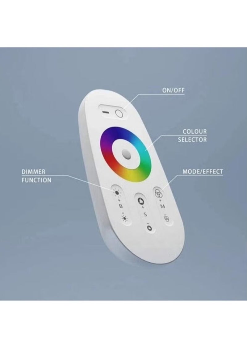 راكسوم مصباح زاوية مصباح أرضي مع مستويات تغيير لون RGB للسطوع ودرجة حرارة اللون، جهاز تحكم عن بعد حديث لغرفة المعيشة وغرفة النوم - Image 2