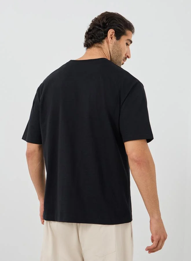 Styli Styli Minimal Chest Graphic Print Oversized T-Shirt