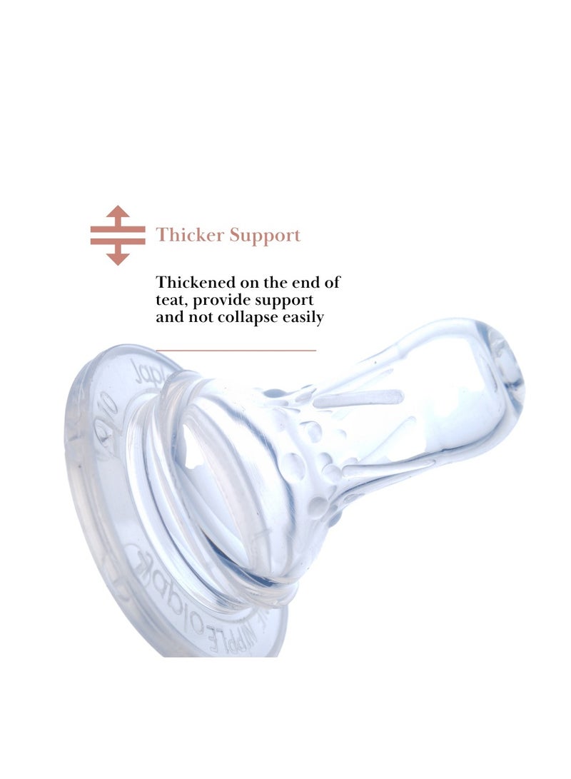 Japlo Komforter Anti Colic Nipple Puting Teat Silicon BPA Free Size L ( 2+1 pcs) - Image 3
