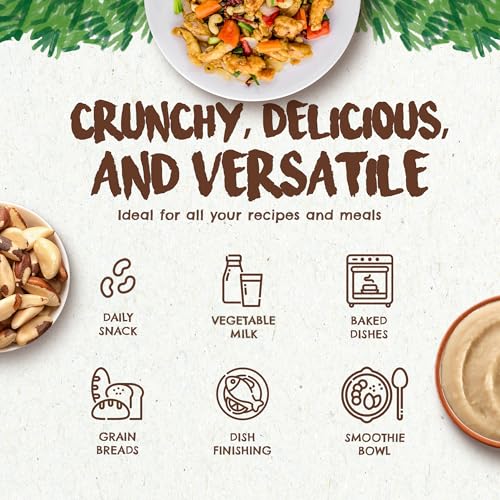 Floresta em Pé Snack The True Organic Brazil Nuts 15 oz – Raw and Unsalted – Kosher – Healthy-Rich in Vegetable Protein – Harvested in Amazon Rainforest – Fresh, Vegan and Gluten Free – Forest Up - Image 3