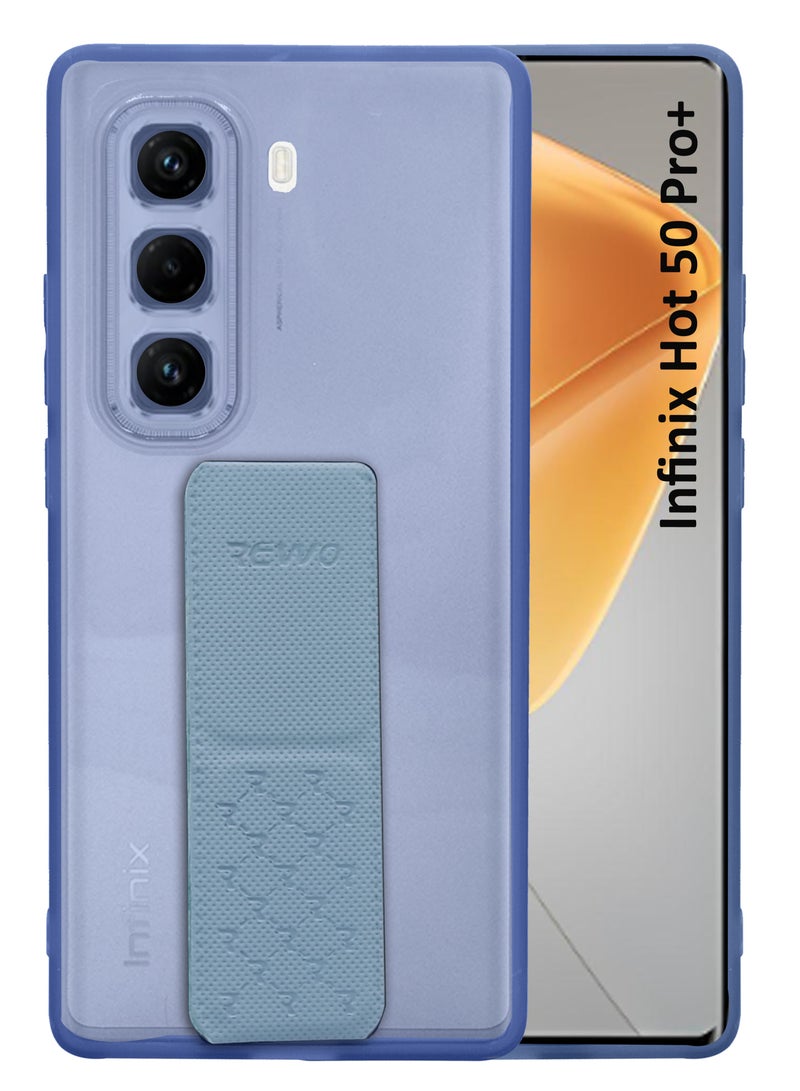 For Infinix Hot 50 Pro Plus - Cool Glossy Coluorful Semi Transparent Well Protected Silicone Case - Blue  - Image 1