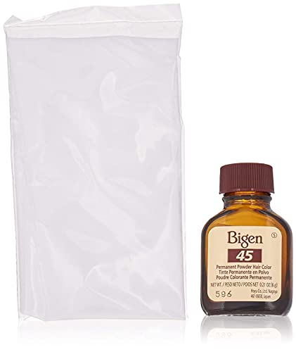 Bigen Permanent Powder Hair Color 45 Chocolate 1 ea Pack of 4