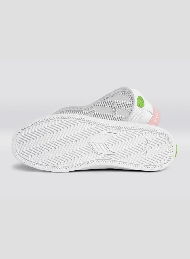 Cariuma SALVAS White Leather Rose Logo Sneaker