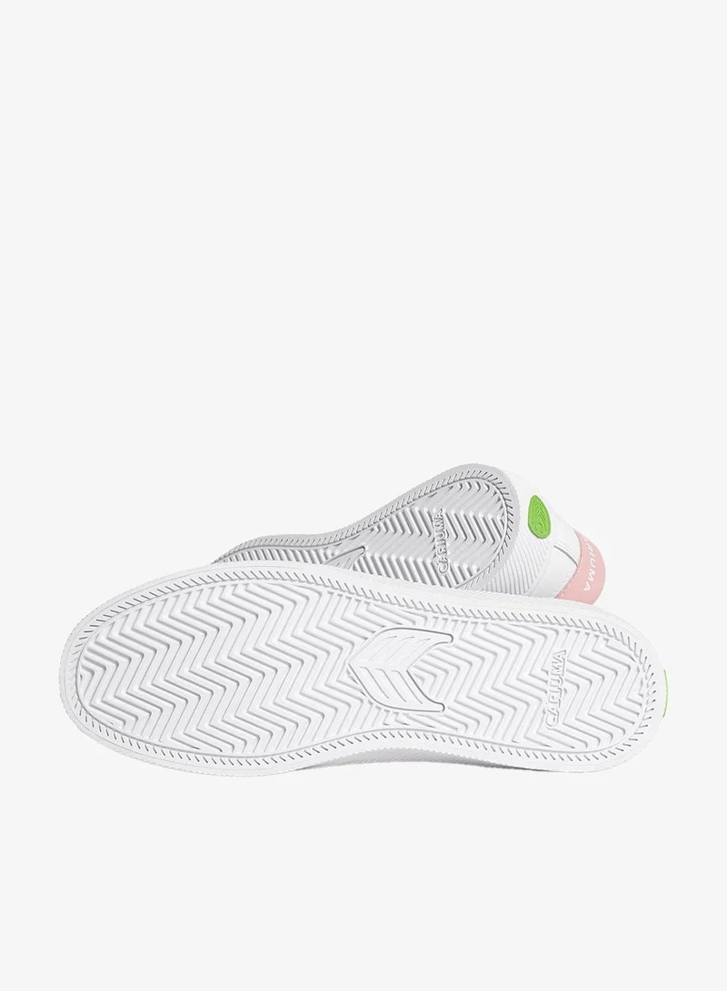 Cariuma SALVAS White Leather Rose Logo Sneaker