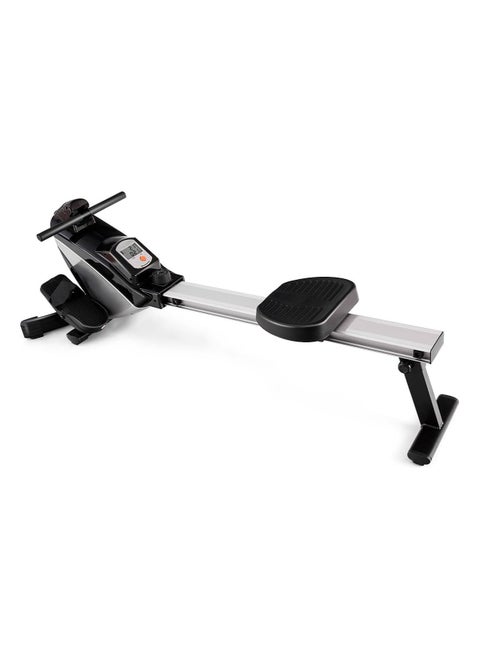 Foldable Exercise Rowing Machine with Magnetic Resistance, Pull rope using pulley, LCD Monitor for Home Gym Workout