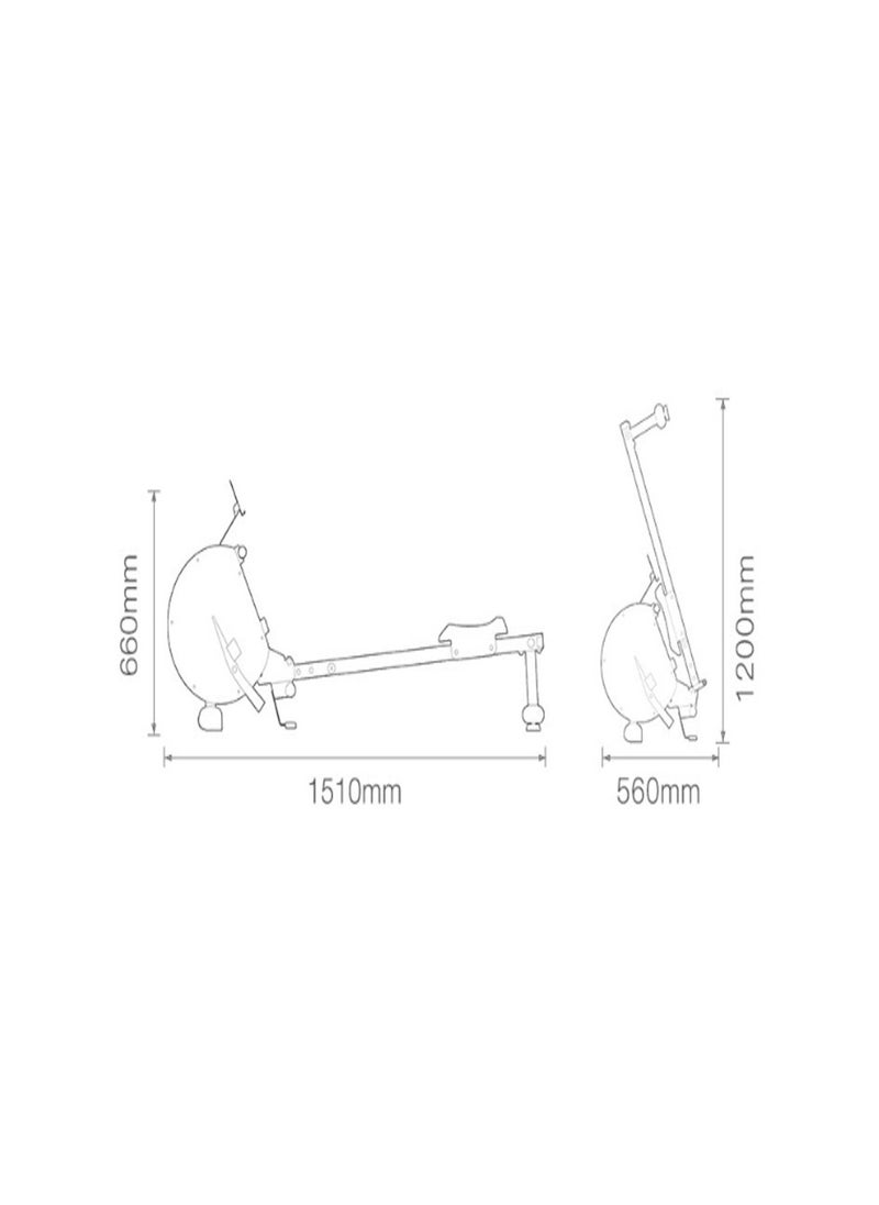 Foldable Exercise Rowing Machine with Magnetic Resistance, Pull rope using pulley, LCD Monitor for Home Gym Workout