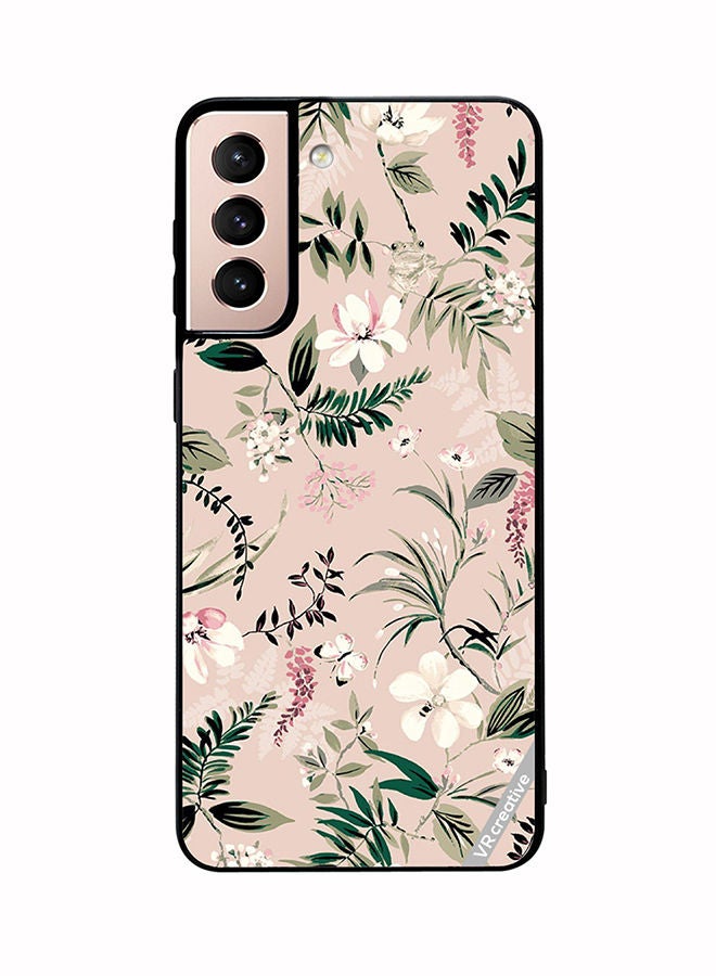 VR CREATIVE Protective Case Cover For Samsung Galaxy S21 5G Whitpi Design Multicolour - Image 1