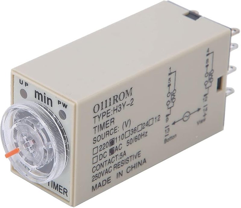 Aqxreight H3Y 2 Time Relay 8 Pins 110VAC Timer 0 10 Minutes For Home Appliances - Image 4