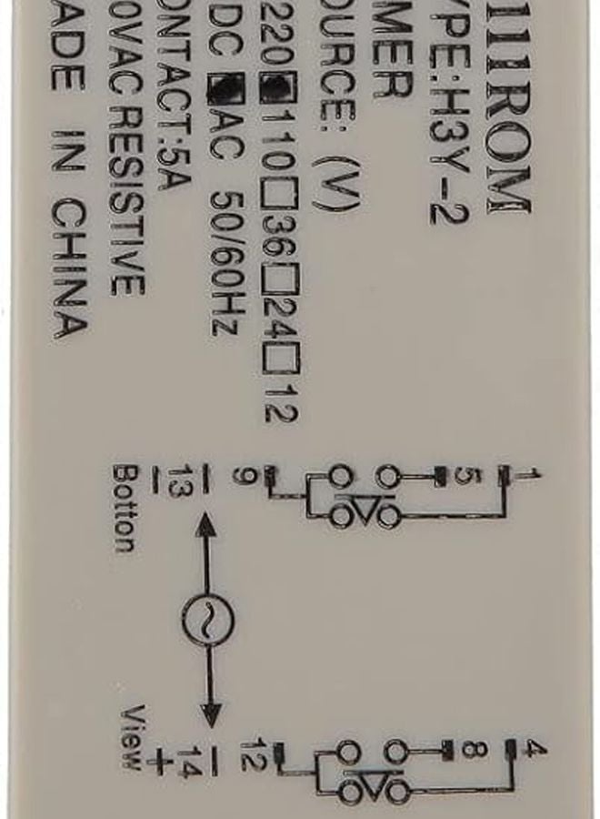 Aqxreight H3Y 2 Time Relay 8 Pins 110VAC Timer 0 10 Minutes For Home Appliances - Image 1