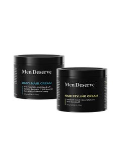 - Combo Pack Of Daily Hair Cream & Hair Styling Cream (2X100G) | Non-Greasy Hair Cream For Men With Olive Oil, Coconut Oil, & Keratin For Dry And Frizzy Hair - pzsku/ZF47981F17DD9AEE64F14Z/45/_/1733729814/867dcf98-c3b4-410a-b624-675fbacaf31a