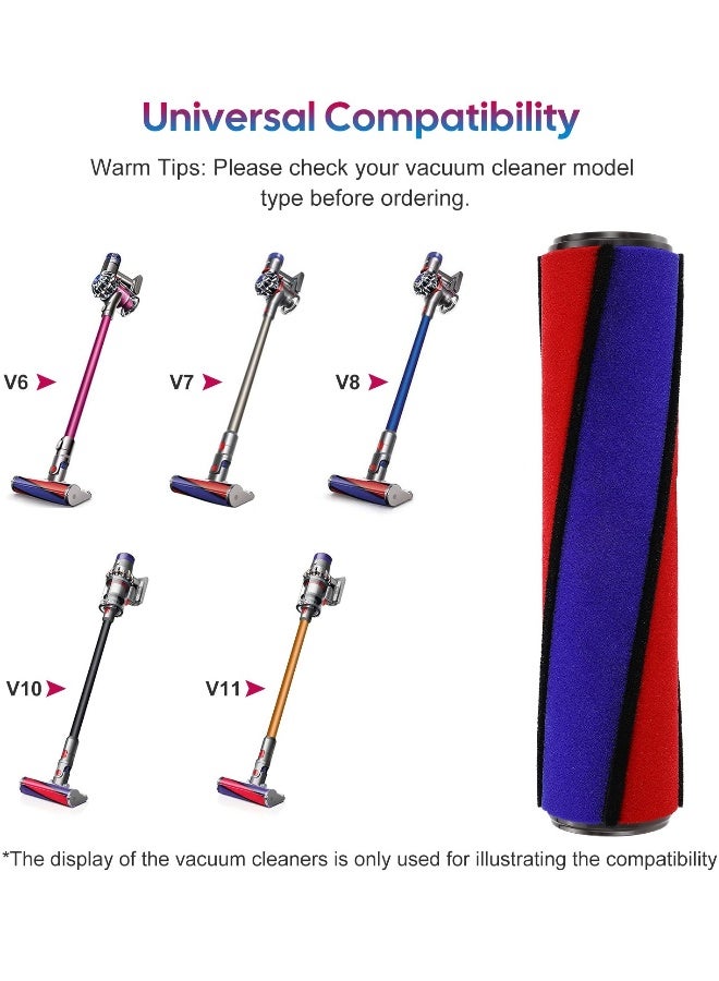 Soft Roller Brush Bar Replacement for Dyson V6, V7, V8, V10, V11 Fluffy Cordless Vacuum Cleaner - Compatible Part No. 966488-01, Ideal for Efficient Cleaning and Maintenance. - Image 2