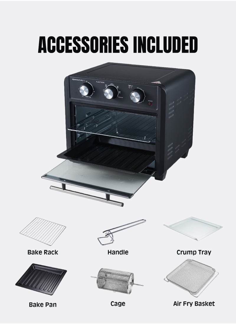 Masterchef - Multi-Functional 7-in-1 Air Fryer with 7 Accessories 3-Step Manual Controller, spacious 22 liters capacity - ESMA Certified - Image 1